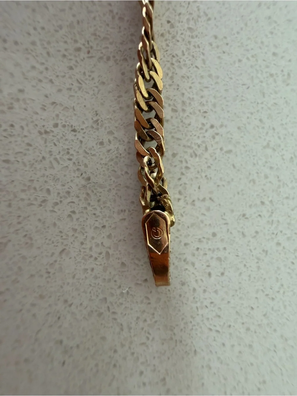 7” Singapore 14kt gold bracelet